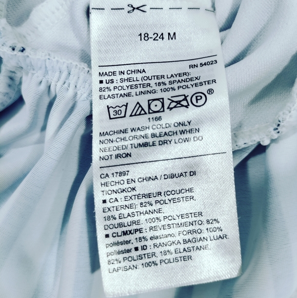 Disney Junior Minnie Girl's Rash Guard UPF 50+ Swim Top Sz 18/24M - Picture 5 of 5